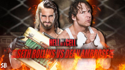Seth Rollins vs Dean Ambrose Hell in a Cell