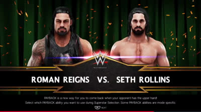 Roman Reigns vs Seth Rollins (WWE 2K19)
