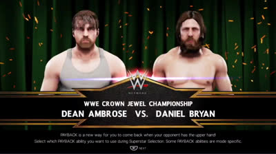 Dean Ambrose vs Daniel Bryan (WWE 2K19)