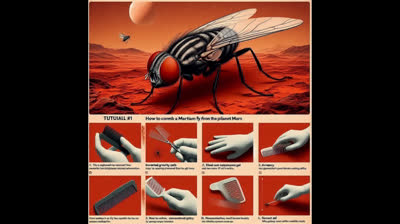 TUTORIAL INUTIL (COMO PEINAR UNA MOSCA MARCIANA DEL PLANETA MARTE)