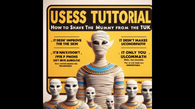 TUTORIAL INUTIL -COMO AFEITAR A LA MOMIA DE TUTANKAMON?¿