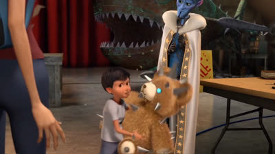 Megamente o botão da destruição