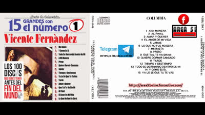 VICENTE FERNANDEZ - 15 GRANDES CON EL NUMERO UNO (1998)(WAV)(FLAC)(MP3)