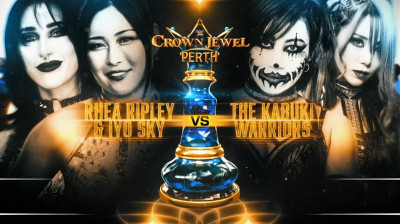WWE Crown Jewel _ Oct 11, 2025 - Rhea Ripley & Iyo Sky Vs Kabuki Warriors (Asuka & Kairi Sane) - Tag Team Match