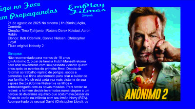 Anônimo 2 (2025) Ação, Comédia