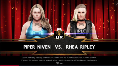 Piper Niven vs Rhea Ripley (WWE 2K19)