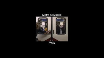Madrid metro de España Años 90 1995. Mira el cambio!