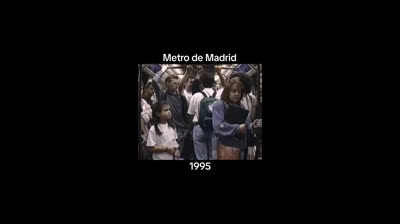 Madrid metro de España Años 90 1995. Mira el cambio!
