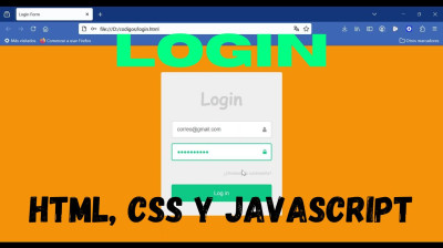 Cómo crear un formulario de Login moderno con HTML, CSS y jQuery - Web development