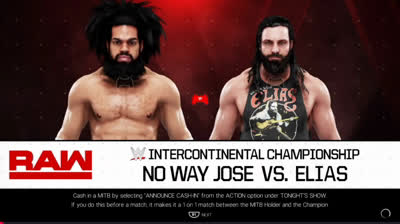 Elias vs No Way Jose (WWE 2K19)