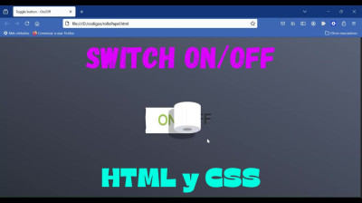 Cómo hacer un BOTÓN ON/OFF con HTML y CSS - Web development