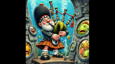 TUTORIAL .-COMO TOCAR LA GAITA ESCOCESA EN UN SUBMARINO ?¿