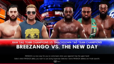Breezango vs The New Day (WWE 2K19)