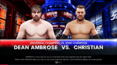 Dean Ambrose vs Christian (WWE 2K19)