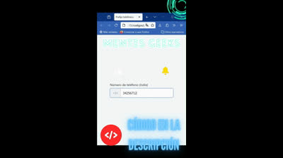 Prefijo internacional con HTML y CSS