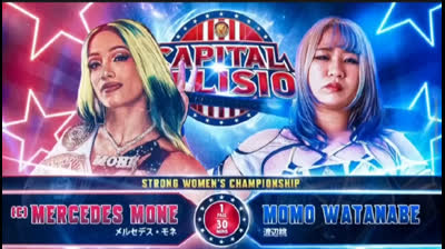 NJPW: Mercedes Moné vs Momo Watanabe (NJPW Strong Women's Championship)