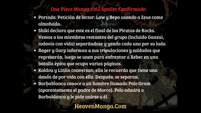 One Piece Manga 1165 Español