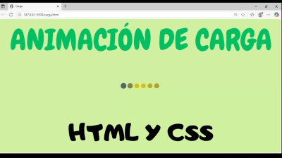 Cómo crear un loader animado con HTML y CSS - Web development