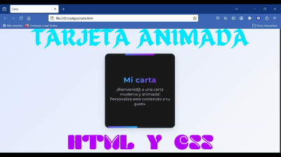 Cómo hacer una carta animada con HTML y CSS - Web development