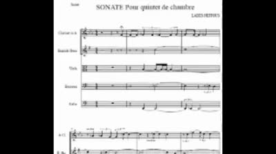 Sonate pour quintet de chambre