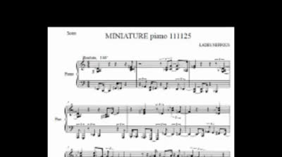 Miniature piano lades neffous 111125