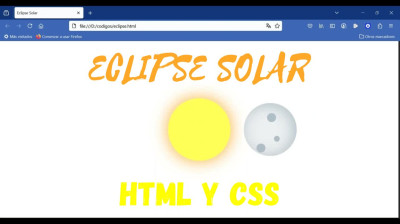 Cómo hacer un eclipse solar utilizando HTML y CSS - Web development