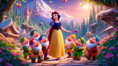 Blancanieves y los siete enanitos en castellano. Consigue las muñecas del cuento en el link de la descripción del video