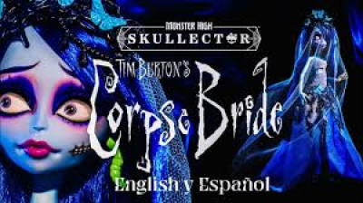 La Novia Cadáver muñeca Monster Hig Skullector exclusiva para coleccionistas. Puedes conseguirla en el link de la descripción del video