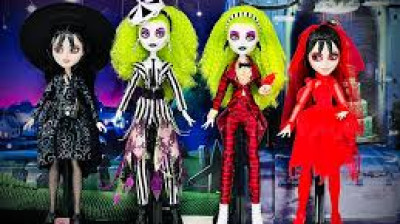 Muñecas Lydia y Beetlejuice de Monster High Skullector Podrás encontrarlas en el link de la descripción del video