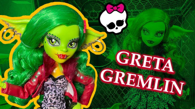 NUEVA muñeca Monster High 2021 - Gremlins 2 - Greta Gremlin Podrás conseguir esta muñeca en el link de la descripción del video