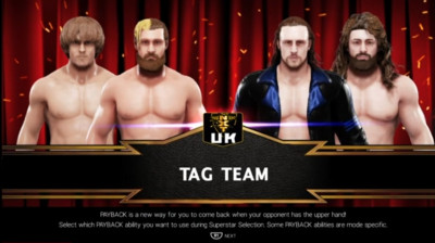 Mark Andrews & Flash Morgan Webster vs Joseph Conners & Saxon Huxley (WWE 2K19)