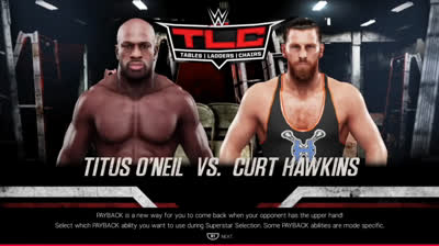 Titus O'Neil vs Curt Hawkins (WWE 2K19)