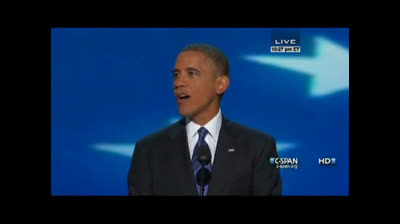 Chad Warden Possesses Obama During Acceptance Speech