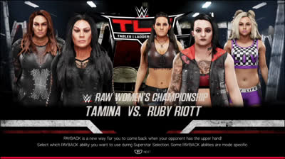 Ruby Riott vs Tamina (WWE 2K19)
