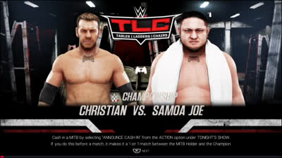 Samoa Joe vs Christian (WWE 2K19)