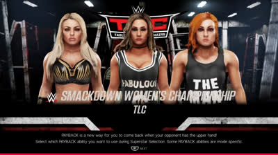 Becky Lynch vs Carmella vs Mandy Rose (WWE 2K19)