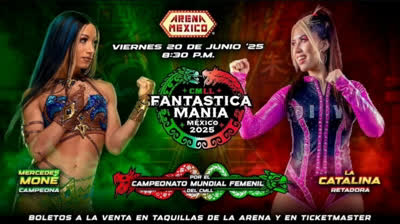 CMLL: Mercedes Moné vs La Catalina  (CMLL World Women's Championship)