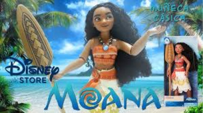 REVIEW Muñeca MOANA Disney Store. Podrás conseguir esta muñeca en el link de la descripción del video.