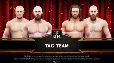 Oney Lorcan & Danny Burch vs James Drake & Zack Gibson (WWE 2K19)