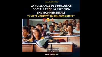 Tu vis ta volonté ou celle des autres ????