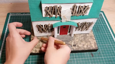 Como hacer la miniatura de la casa de Pesadilla en Elm Street