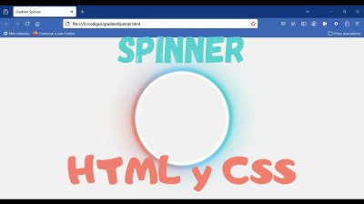 Cómo hacer un spinner con HTML y CSS - Web development