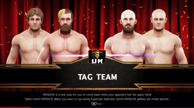 Mark Andrews & Flash Morgan Webster vs Oney Lorcan & Danny Burch (WWE 2K19)