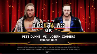 Pete Dunne vs Joseph Conners (WWE 2K19)