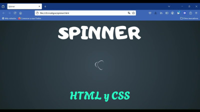 Cómo crear un spinner 3D con HTML y CSS - Web development
