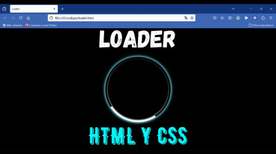 Cómo crear un loader en HTML y CSS - Web development