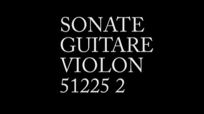 Sonate pour guitare et violon 512252