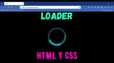 Cómo crear un loader en HTML y CSS - Web development