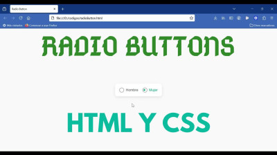 Diseña radio buttons modernos en HTML y CSS - Web development
