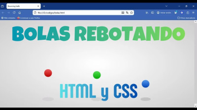 Animación de bolas rebotando con HTML y CSS - Web development